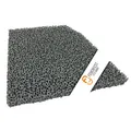 Feuerfest 123 - Feinstaubfilter Kaminofen Angeschrägt 236x219x25 mm, Kompatibel mit Hark, Feinstaub Rußfilter zum nachrüsten Kamine & Öfen, hitzebeständig bis 1.650 °C