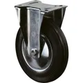 Bockrolle 200mm L410.B55 Platte,Gummi schw.,RL L410.B55.201, 9900011721
