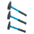 BGS Schlosserhammer-Satz Fiberglasstiel DIN 1041 300 / 500 / 800 g 3-tlg. (2408 g) (3845)