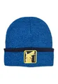Pokémon Mütze Kinder Jungen – Pikachu Beanie mit Umschlag – Warme Wintermütze aus Strick (DE/NL/SE/PL, Numerisch, 54, Blau)