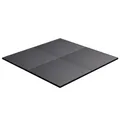 GORILLA SPORTS® Bodenschutzmatte - Einzeln oder 4er Set, 100x100cm, Rutschfest, aus Gummi, Schwarz - Schutzmatten, Puzzlematte, Unterlegmatte, Fitnessmatte, Trainingsmatte, Sportmatte
