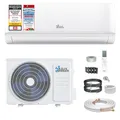 Kältebringer Split Klimaanlage - 18000 BTU (5,3 kW) - Klimagerät mit Heizfunktion, WiFi & App, bis 91qm, sehr leise - Set mit 5m Kupferleitung, Kältemittel R32, Montagematerial