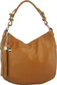 Florence Leder Tasche Schultertasche Shopper tan braun OTF134N