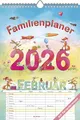 Alpha Edition - Familienplaner Cartoon 2026 – Bildkalender 23,7x34 cm – 6 Spalten für Termine – Kalender mit Platz für Notizen & vielen ... – FSC-zertifiziert: by Silke Leskien
