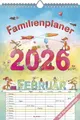 Silke Leskien | Alpha Edition - Familienplaner Cartoon 2026 - Bildkalender...