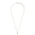 Heideman Halskette Iva Damen aus Edelstahl rosegold farbend poliert Kette für Frauen mit Stein weiss