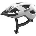 ABUS Fahrradhelm Aduro 3.0 LED - sportiver City-Helm in stilvollem Design für alltägliche und sportliche Touren - mit Rücklicht - für Damen und... - Weiß