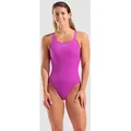 Team Badeanzug Damen Swim-Pro Einfarbig - Very Fuchsia-team Green - 44