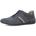 Pius Gabor Sneaker, Freizeitschuh, Halbschuh, Schnürschuh mit Logo, Weite G (weit) blau 45 EU