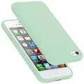 Cadorabo Schutzhülle für Apple iPhone 5 / 5S / SE 2016 Hülle in Grün Handyhülle Case Cover TPU Etui