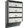DEPOT 4 SILVER / BLACK Zyl.schloss m. 2 Schl.