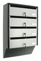 Rottner Security Briefkastenanlage Depot 4 SILVER / BLACK... T06209