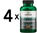 4 x Swanson L-Glutamine, 500mg - 100 caps (169,95 EUR/kg)