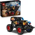 LEGO Technic Monster Jam Grave Digger Feuer und Eis - Monstertruck Modellbau & Konstruktionsspielzeug mit Rückziehmotor - Spielzeug für Kinder, M... - Bronze