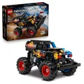 LEGO Technic Monster Jam Grave Digger Fire and Ice - Pull-Back Truck Toy - Race