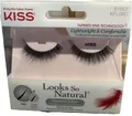 Künstliche Wimpern an einem Streifen Ikonischer Kiss, mit Kleber, natürliche