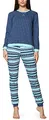 cornette Damen Schlafanzug 634 2016 (Jeans/Türkis, XXL)