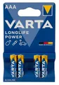 Varta High Energy LR03 Micro AAA Batterie (1,5V, 2400mAh, 4-er Blister), (4 Stück ) 1er Pack
