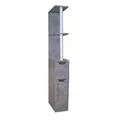 HTI living Raumteilerregal 118 cm Thekla Beton Beistellschrank Nischenregal