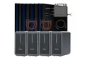SUNNIVA Balkonkraftwerk 4000W Balkonkraftwerk mit 8,96 kWh Speicher, (MARSTEK 4x B2500-D, BIFAZIAL FULLBLACK komplett Steckdose, PV Solaranlage Komplettset mit Solarspeicher, 8x 500W N-Type Glas-Bifacial Module)