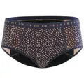 DIM Funktionsunterhose DIM Protect Period Panty mit Punkten, stark, Bio Baumwolle blau 34-36