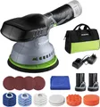 WORKPRO Exzenter Poliermaschine 12V, Akku Poliermaschine 2800-5500RPM, Exzenter