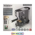 SILVERCREST® Espressomaschine Slim Siebträger Edelstahl 1350 W 15 bar Neu Ovp