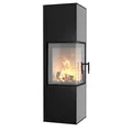 HITZE Eck Kaminofen SIGA 6,5 kW schwarz Holzofen Stückholzofen