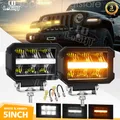 2x ECE LED Zusatzscheinwerfer 60W 6000lm Fernlicht Blinklicht Positionslicht LKW