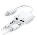 TradeNation Apple IPhone Lightning Audio Adapter Splitter Klinke Aux Kopfhörer Smartphone-Adapter Lightning zu 3,5-mm-Klinke, Lightning, Lightning Adapter