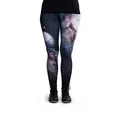 cosey - Farbige Motiv Leggings (Einheitsgröße) - (White Nebula)