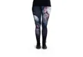 cosey Leggings Festival Leggings mit buntem Allover-Print, 2 Größen (XS–S & M–L) (36/M bis 40/L) White Nebula