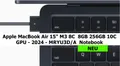 💻 MacBook Air 15" M3 8C  8GB 256GB 10C GPU - 2024 - MRYU3D/A | NEU ✅ Händler