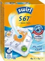 Swirl S 67 MicroPor Plus Staubsaugerbeutel für Siemens und Bosch Staubsauger (VPE 4 Stk.)