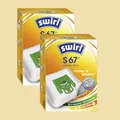2 Packungen Staubsaugerbeutel Swirl S 67 a 4 Stück - für Bosch / Siemens Typ G