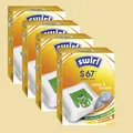 4 Packungen Staubsaugerbeutel Swirl S 67 a 4 Stück - für Bosch / Siemens Typ G