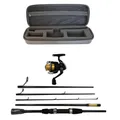 Daiwa Sweepfire Combo Reiserute 1,70m 3,5-12g 5-teilige Spinnrute mit Hardcase