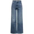 ONLY Weite Jeans ONLMadison (1-tlg) Plain/ohne Details blau S