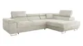 Mirjan24 Ecksofa Torezio mit Bettkasten, Einstellbare Kopfstützen, Sofa mit Schlaffunktion, Eckcouch für Wohnzimmer, Polsterecke, L-Form Couch mit Bettfunktion (Lumo 55, Seite: Rechts)