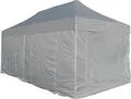 ALEOS. 6x3m ALU Profi Faltzelt Marktzelt Marktstand Tent 40mm QUAD mit Metallgelenken und FEUERHEMMENDEN PLANEN