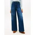 Tommy Hilfiger Weite Jeans DNM NEW DOREEN 70'S WIDE LEG HW Baumwolle, lässig geschnitten, wide fit, high waist blau 30