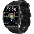 Smartwatch mit Schlafhilfe, EKG, Bluetooth-Anrufen Black