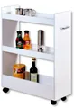 KESPER® Küchenwagen Nischenregal, weiß, FSC, (1 St), mit 4 Lenkrollen, 2 davon feststellbar