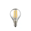 SIGOR LED Filamentlampe KUGEL, 230V, Ø 4.5cm / L 8cm, E14, 2.5W 2700K 250lm 300°, dimmbar, Klar
