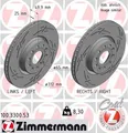 2x Bremsscheibe BLACK Z ZIMMERMANN 100.3300.53 für 3G5 3U4 ALLTRACK SUPERB 1K1 7
