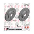2x Bremsscheibe ZIMMERMANN 100.3300.53 passend für FORD VAG AUDI (FAW)