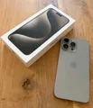 Apple iPhone 15 Pro Max - 256GB - Titan Natur + Rechnung + Garantie