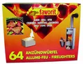 Favorit 1249 Anzündwürfel 5 x 64 entspricht 320 Stück weiss Grillanzünder