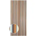 Streifenvorhang Braun-Beige 90 cm x 200 cm