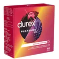 durex Kondome Pleasure Me Packung mit, 40 St., stimulierende Markenkondome mit Rippen und Noppen